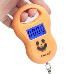 WH-A03L digitális függő horgászmérleg 50 kg-ig narancssárga