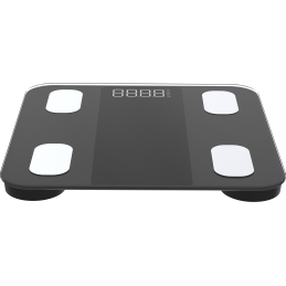 Bluetooth intelligens személymérleg FG2317WB 180 kg-ig - testelemzés, 50 g pontosság, FitDays, fekete színű