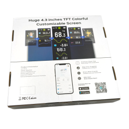 FI2428LBF Fitdays+ intelligens WiFi és Bluetooth személymérleg 180 kg / 100 g-ig, TFT kijelzővel