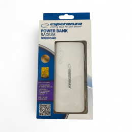 Esperanza EMP106WE Powerbank 8000 mAh - fehér-szürke - ✔️ ár, vélemények | Mikromerleg.hu