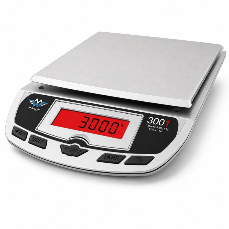 MyWeigh 3001P Silver 3000g-ig / 1g-ig